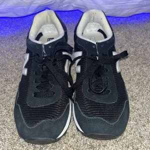 Black and white new balances.